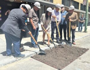 Groundbreaking led by Safe Passages CEO Josefina Alvarado Mena